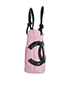 Mini Cambon Tote, £350, Handbags, Black/Pink, Leather, Side view